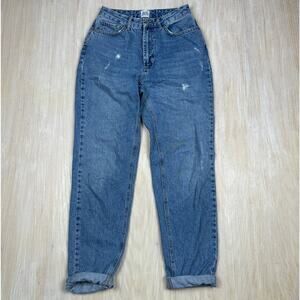 BDG Urban Outfitters Mom High Rise Distressed Y2K Medium Wash Denim Jeans 27